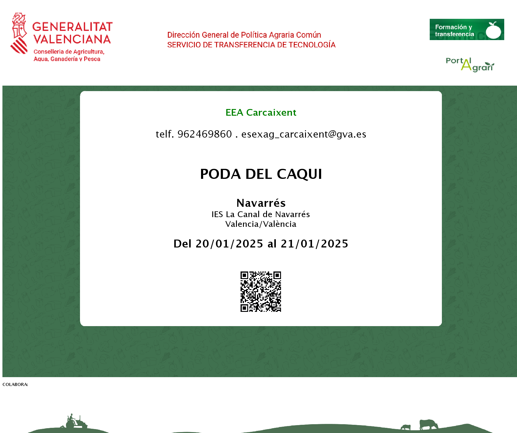  PODA DEL CAQUI (Navarrés, del 20 al 21 de enero)