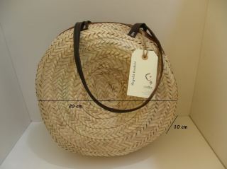 BOLSO ARTESANO REDONDO PALMA