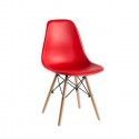 Pack 4 sillas Eames replica rojas