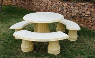 Comedor circular cuerda pulido