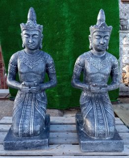 Pareja Buda Thai cuenco 105 cm.