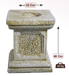 Pedestal natural pequeño 40 cm.