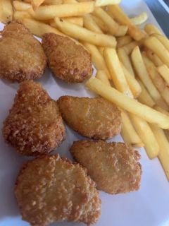 nuggets de poulet, frites