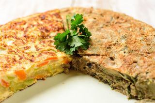 TORTILLA DE VERDURA DEL DIA