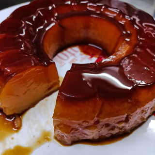 Tocinillo de cielo, con tarta de anís