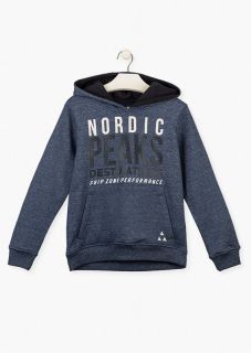 Sudadera de felpa con bolsillo canguro para chico