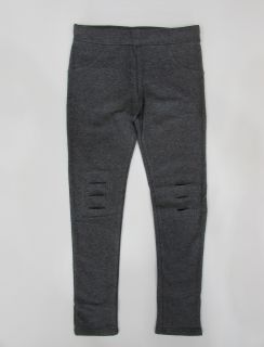 Leggins con cortes y parche interior de lentejuelas para niña