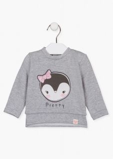 Sudadera de felpa con hilo brillante para bebé niña