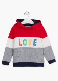Sudadera con capucha y bolsillo canguro para niña