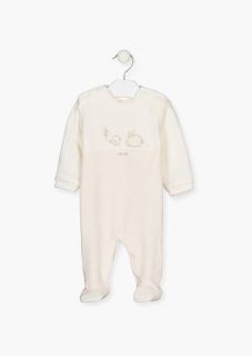 Pijama de manga larga con estampado para recién nacida