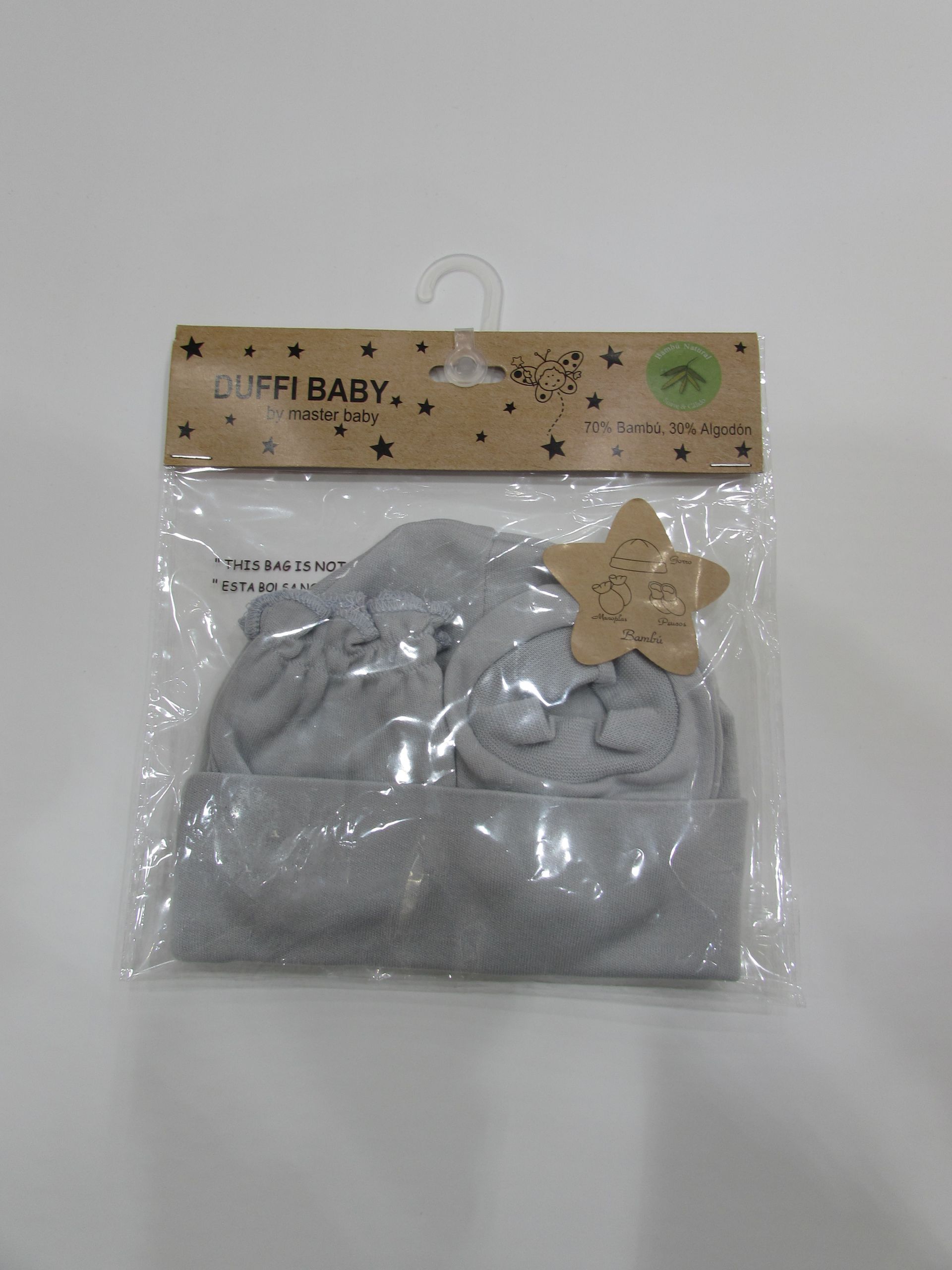 Set Regalo 3 piezas Gris bolsa