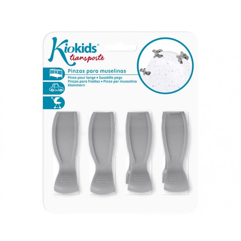 Pinzas muselinas gris