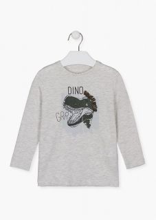 Camiseta con estampado de dinosaurio para niño
