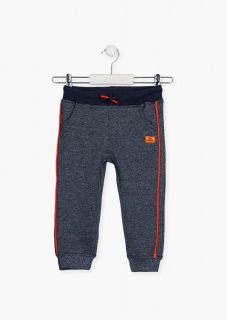 Pantalón deportivo con vivo a contraste para niño
