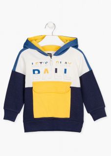 Sudadera con bolsillo con solapa en delantero para niño
