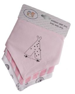 Pack 3 Baberos Rosa