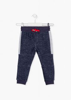 Pantalón de punto con cintura elástica con cordón para niño