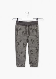 Pantalón con algodón orgánico y puños en bajos para niño