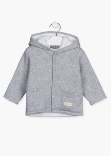 Chaqueta en color gris con interior en color gris para bebe niño