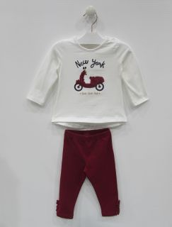 Conjunto de camiseta y leggin para bebé niña