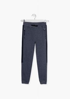 Pantalón mezcla de algodón de color azul para chico