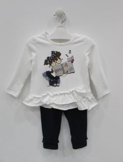 Conjunto camiseta y leggin para bebé niña