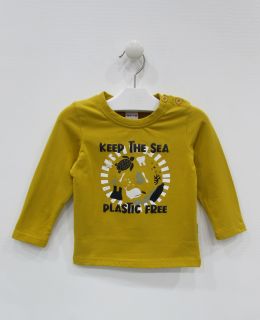 Camiseta manga larga estampada para bebé niño