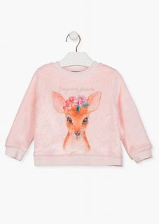 Sudadera de pelo para niña