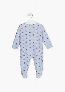 Pijama de rayas estampado para bebé niño