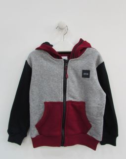 Sudadera con cremallera y capucha para niño