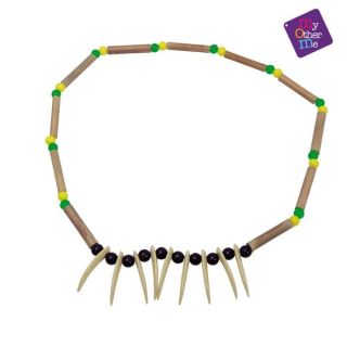 Collar colmillos indio