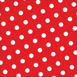 imagen Servilletas rojas con lunares