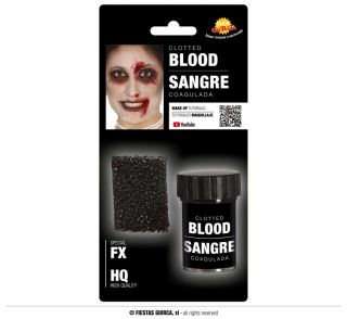 Sangre coagulada con esponja