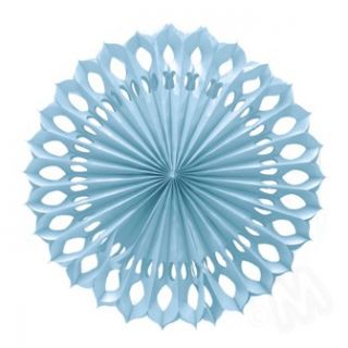 Abanico azul de papel