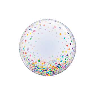 Globo burbuja confeti de colores