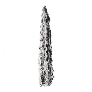 Cinta para globos decorativa negro, blanco y plata