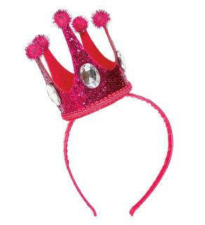 Diadema mini corona rosa