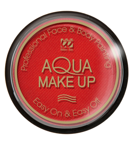 Tarro maquillaje al agua en rojo 15 Gr.