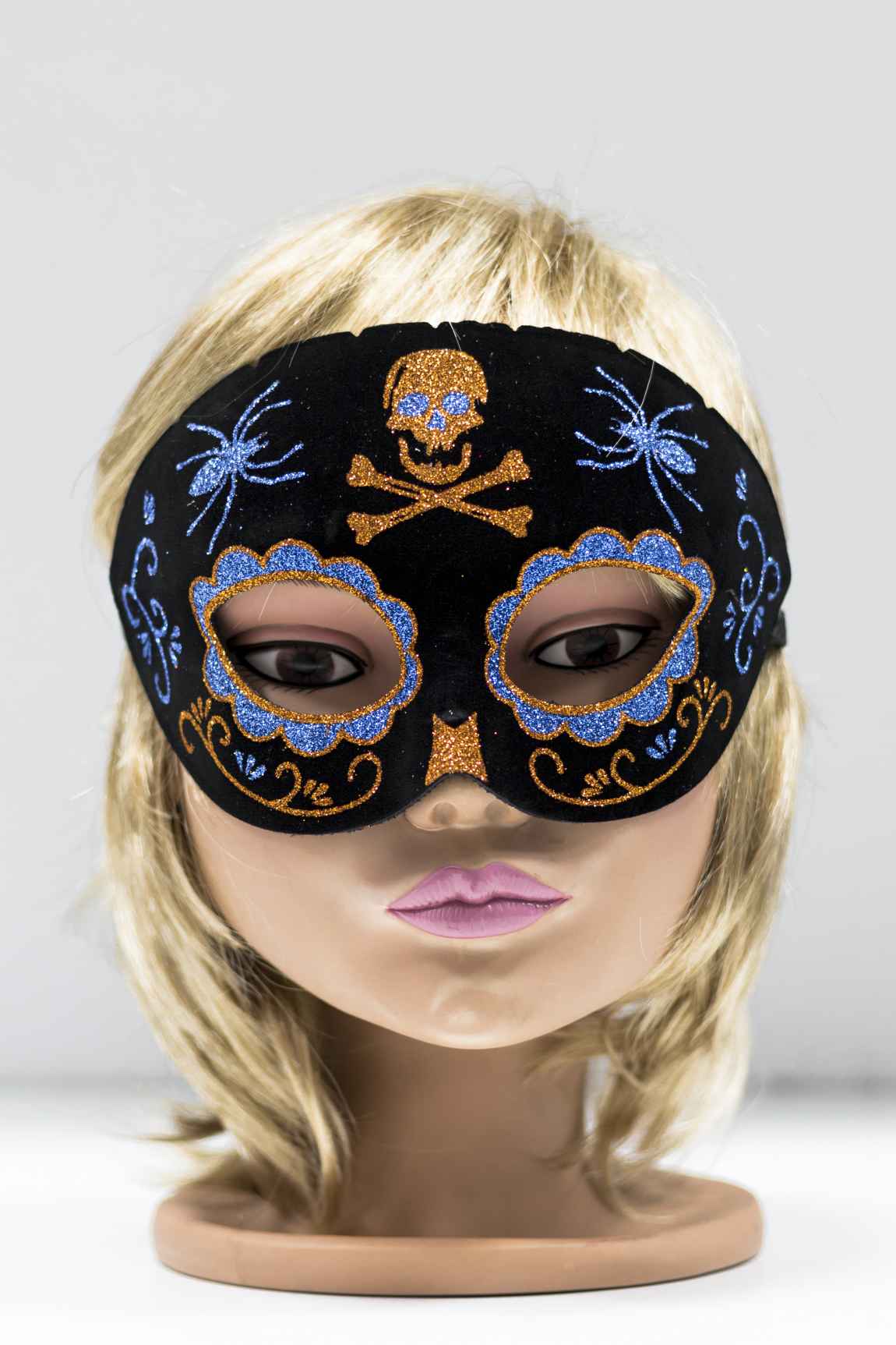 Antifaz Catrina Con Purpurina Todo Fiesta
