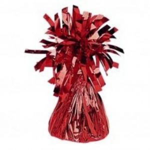 Peso de globos rojo