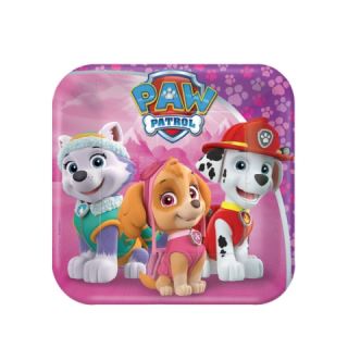 imagen Plato patrulla canina Skye rosa 18cm