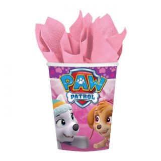 imagen Vasos Patrulla Canina Skye rosa