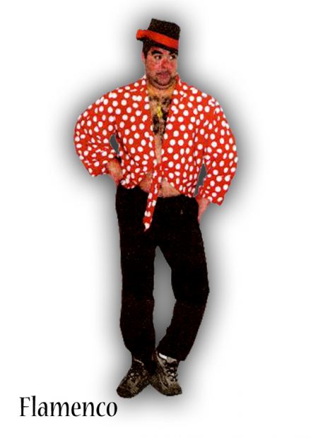 Camisa lunares hombre flamenco