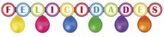 Guirnalda felicidades con globos