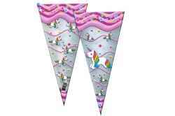 Cono unicornio llena de golosinas