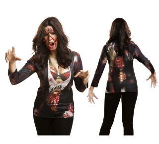 Camiseta disfraz zombie girl