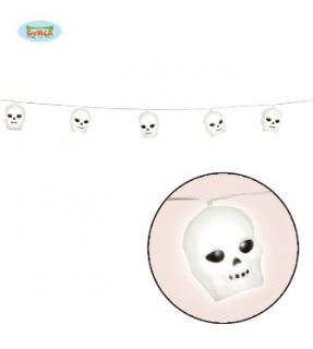 Guirnalda calavera con luz led