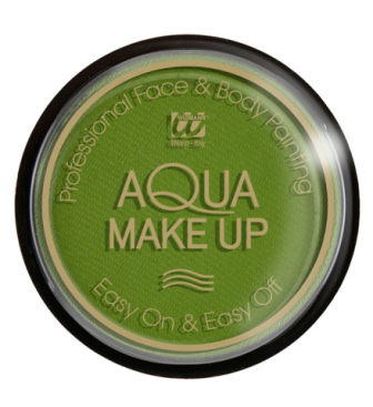 Tarro maquillaje al agua en verde 15gr.