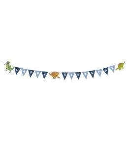 imagen Banderines de dinosaurio happy birthday