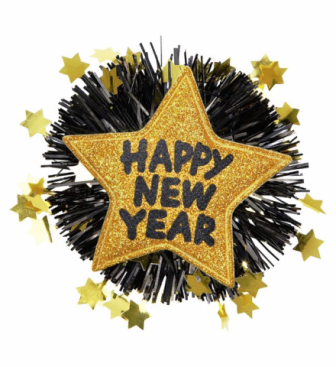 Broche Happy New Year